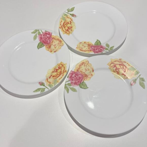 CORELLE Boutique Emma Jane Floral Dinner Plates 10.75" (Set of 3) - Picture 1 of 6